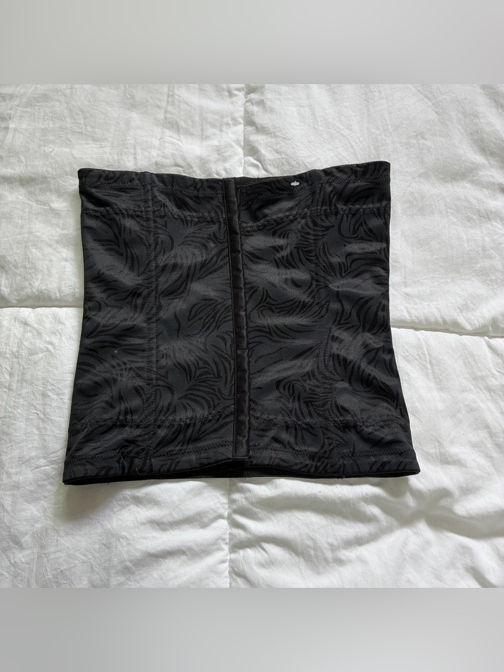 Maidenform black patterned corset waist cincher shapewear